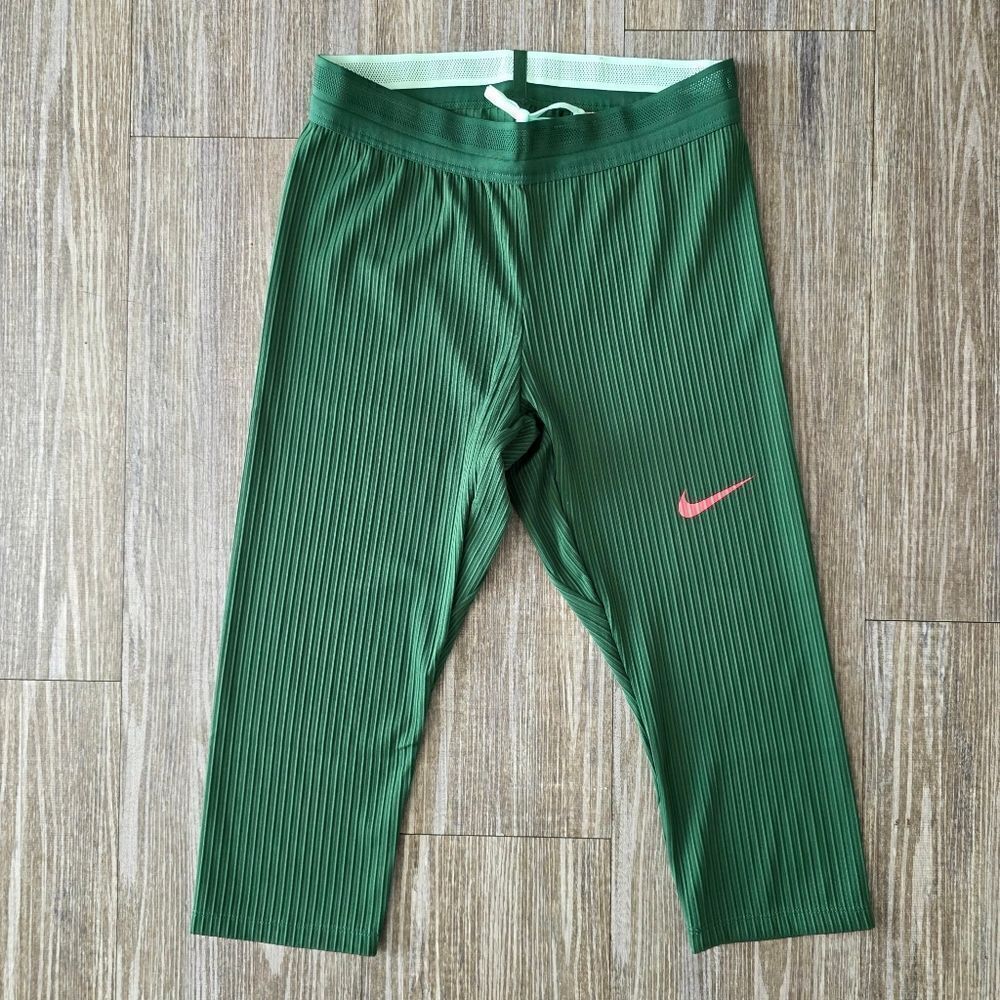 Nike Pro Elite Team Aeroswift 3/4 Tights Green USA Women’s Medium M DX9076-000
